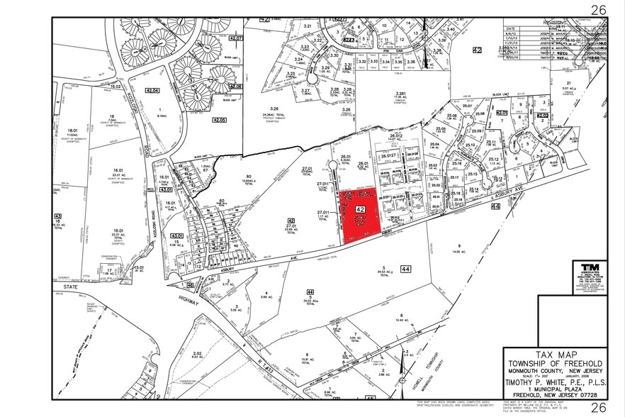 100 Commerce Dr, Freehold, NJ for lease - Plat Map - Image 3 of 27