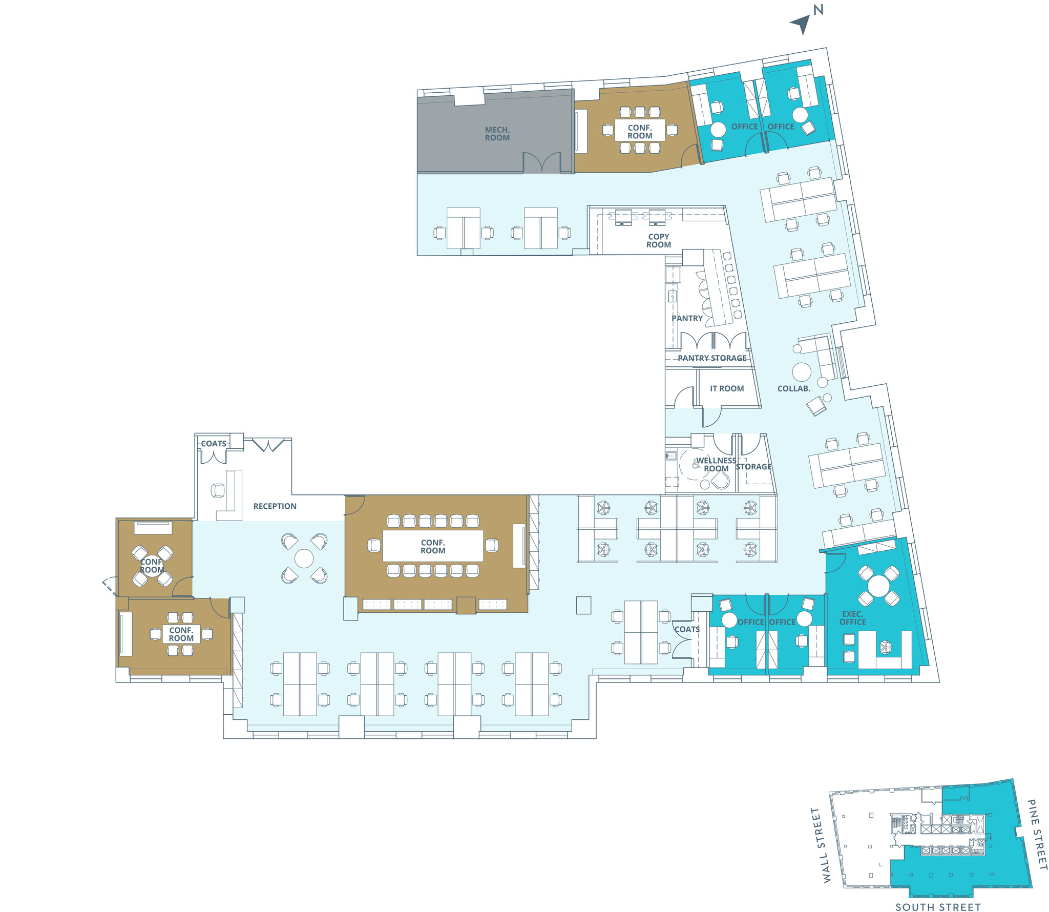 120 Wall St, New York, NY for lease Floor Plan- Image 1 of 5