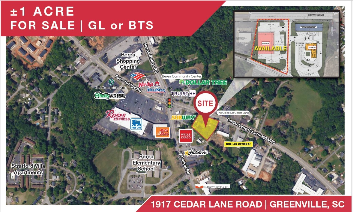 1917 Cedar Lane, Greenville, SC for lease Building Photo- Image 1 of 4