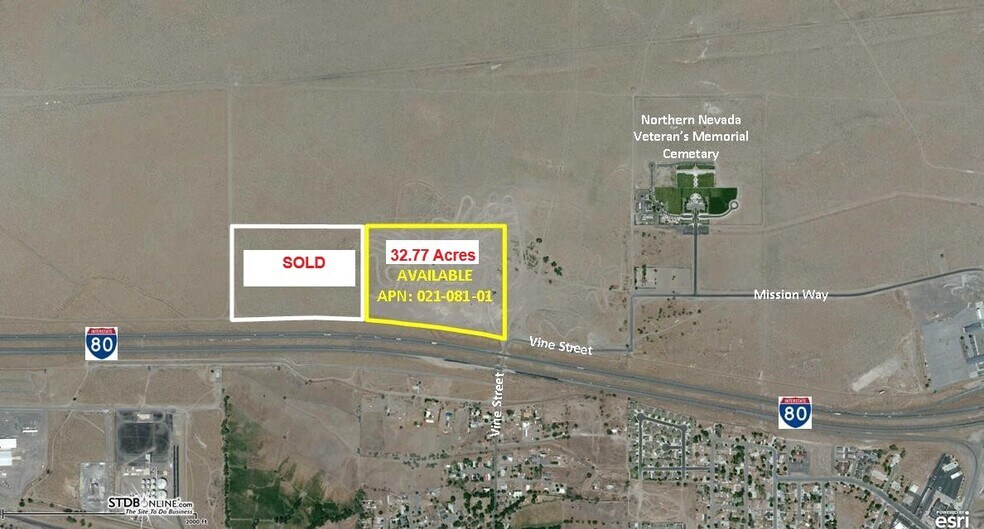 Interstate 80, Fernley, NV for sale - Aerial - Image 1 of 1