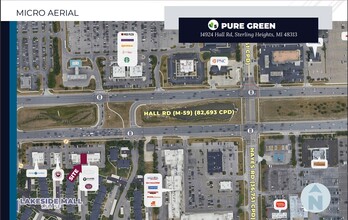 14828-14924 Hall Rd, Sterling Heights, MI for lease Aerial- Image 2 of 2