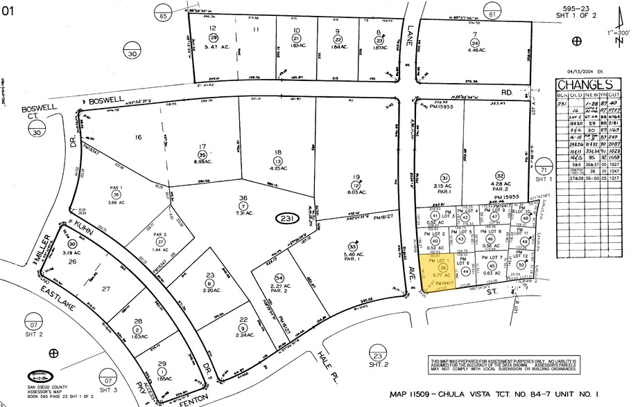 2411 Fenton St, Chula Vista, CA for lease - Plat Map - Image 2 of 4