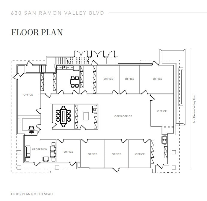 630 San Ramon Valley Blvd, Danville, CA for lease Floor Plan- Image 1 of 2