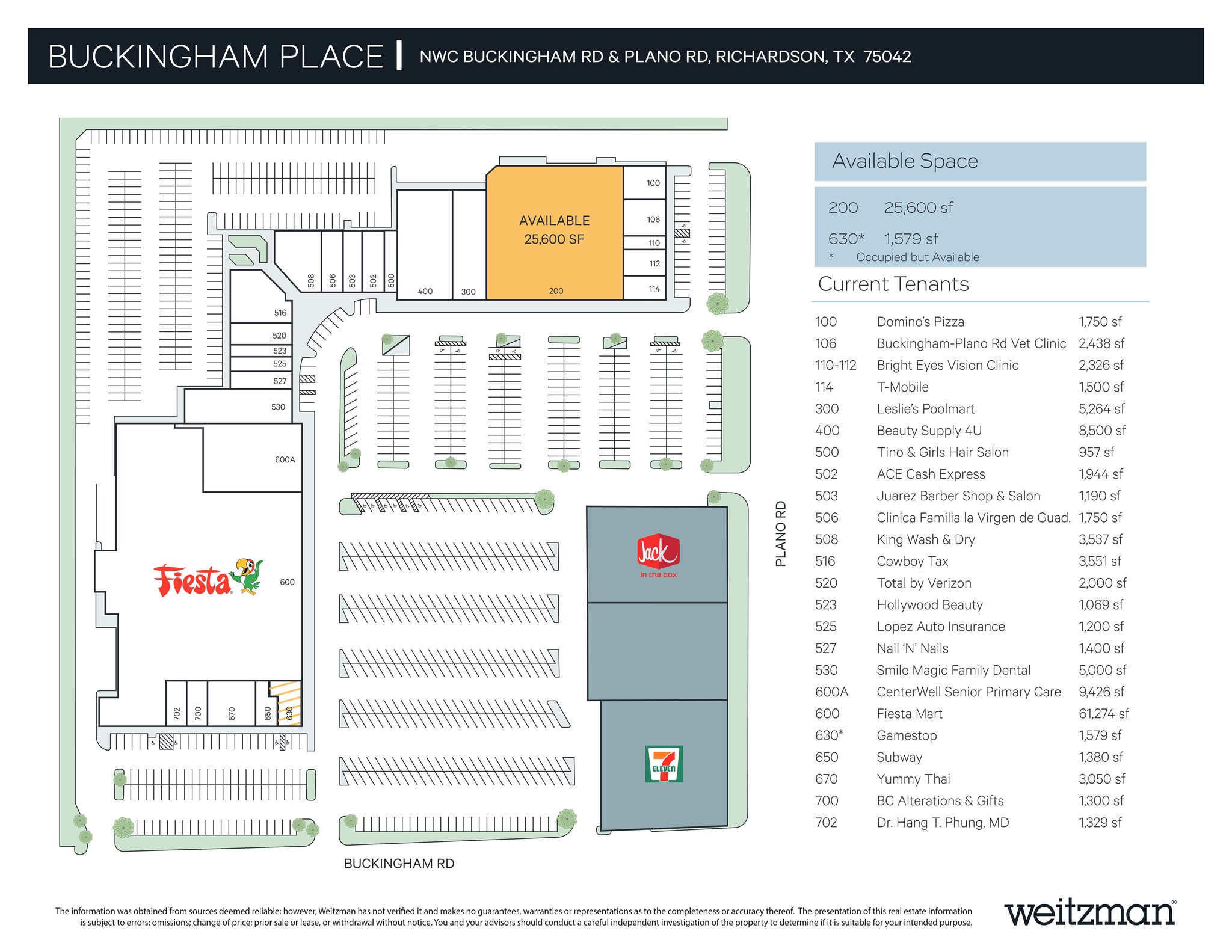 1413-1529 W Buckingham Rd, Garland, TX for lease Site Plan- Image 1 of 1