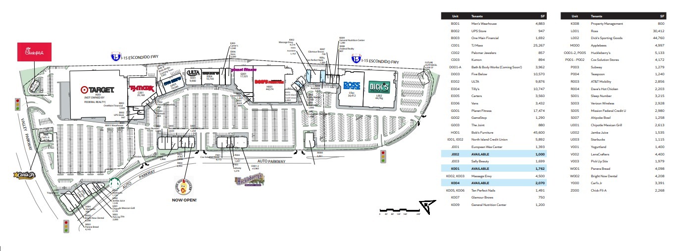 1200-1290 Auto Park Way, Escondido, CA for lease Site Plan- Image 1 of 2