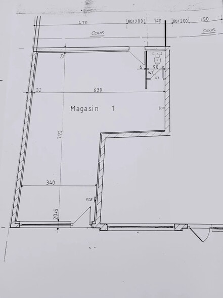 Retail in Le Bouscat for lease - Floor Plan - Image 3 of 3