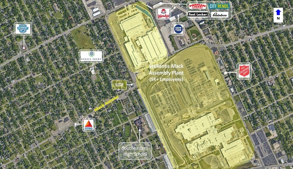 11205-11207 Mack Ave, Detroit, MI for lease - Building Photo - Image 2 of 2