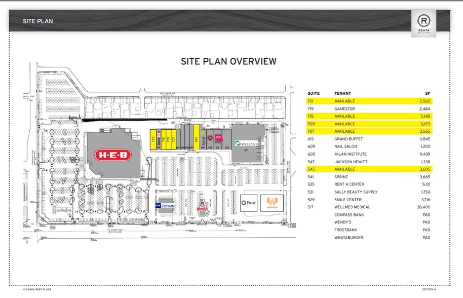 517-735 SW Military Dr, San Antonio, TX for sale - Site Plan - Image 1 of 1