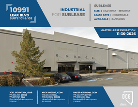 10991 Lear Blvd, Reno, NV for lease Building Photo- Image 1 of 3