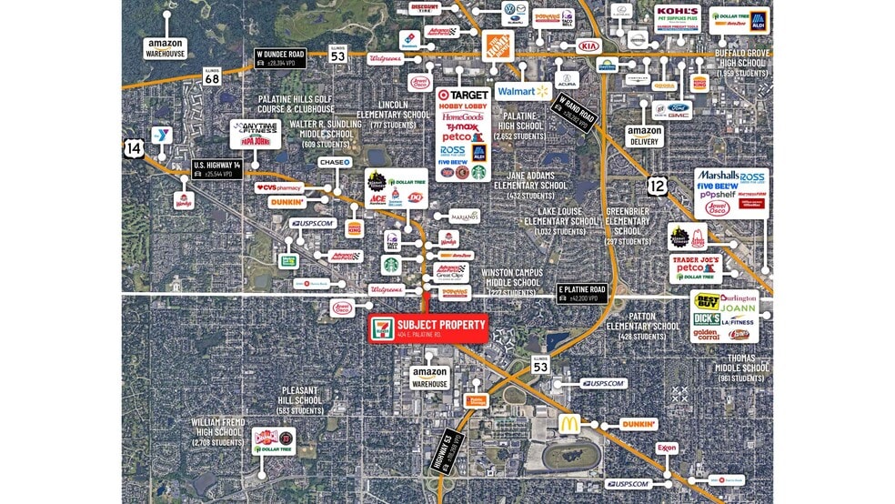 404 Palatine Rd, Palatine, IL for sale - Aerial - Image 3 of 7