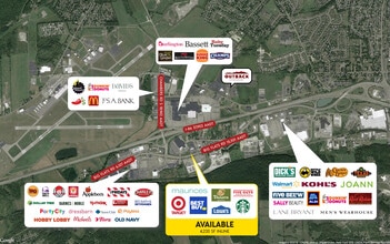 County Road 64, Big Flats, NY - AERIAL map view