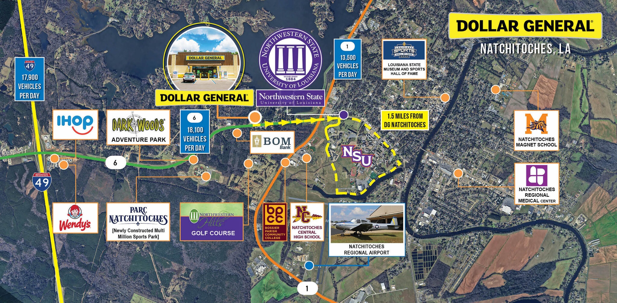 4180 University Pky, Natchitoches, LA for sale Building Photo- Image 1 of 2