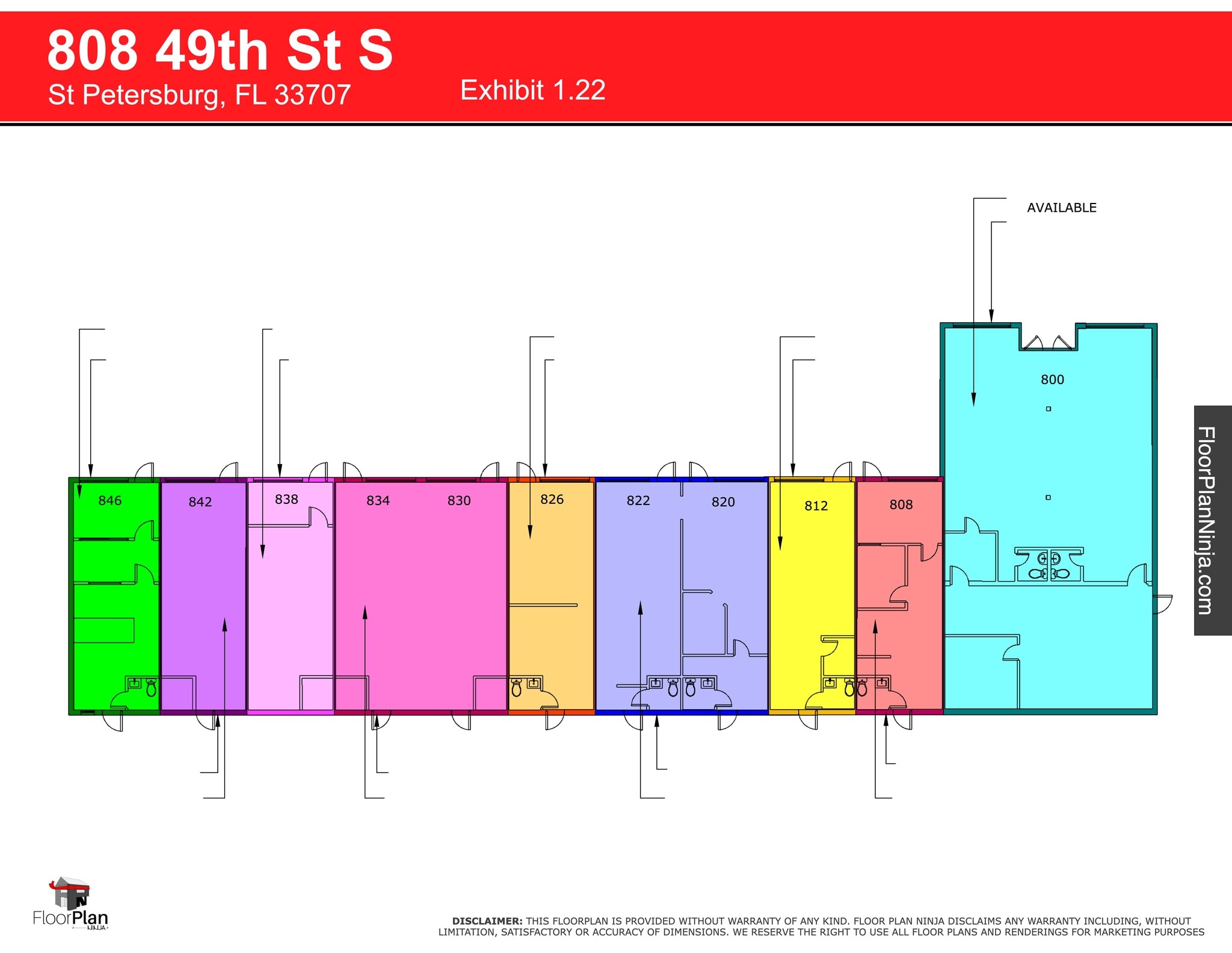 808 49th St S, Saint Petersburg, FL for lease Site Plan- Image 1 of 1
