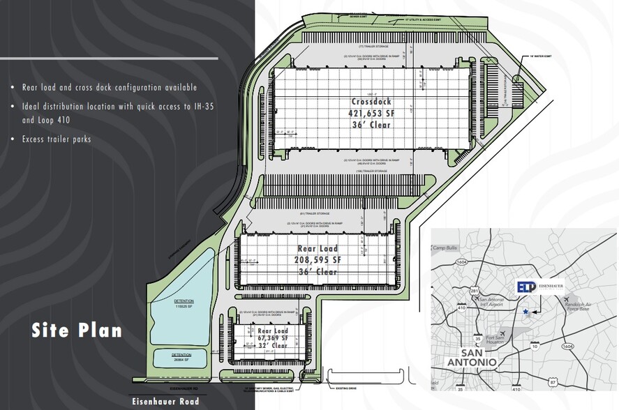 5327 Eisenhauer Rd, San Antonio, TX for lease - Site Plan - Image 3 of 4