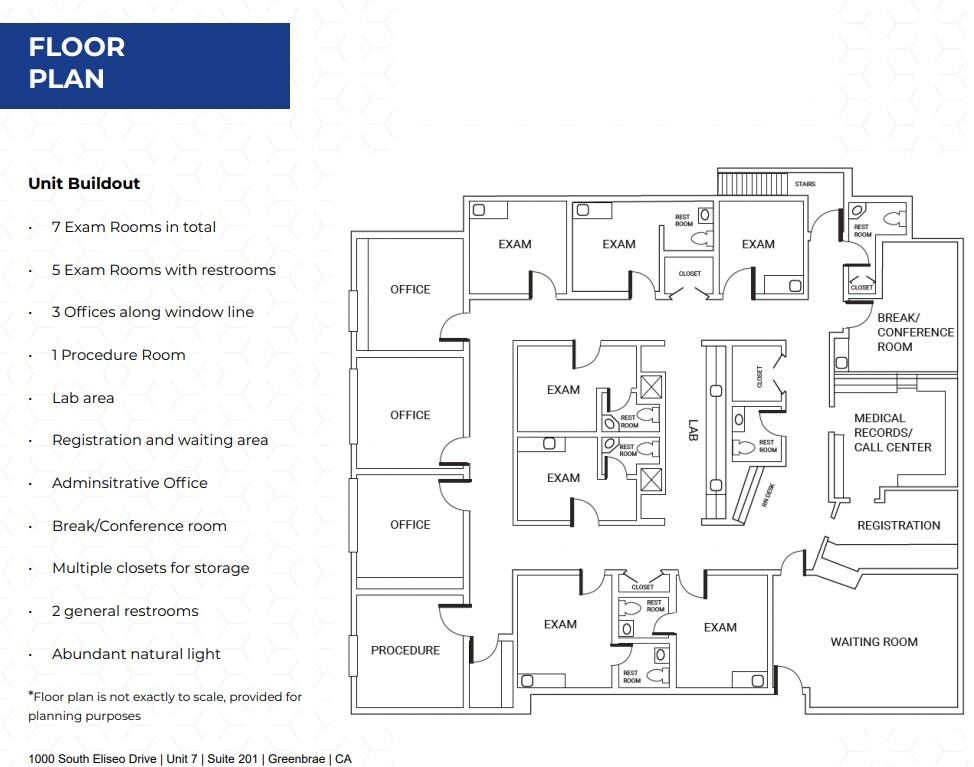 1000 S Eliseo Dr, Greenbrae, CA for lease Floor Plan- Image 1 of 1