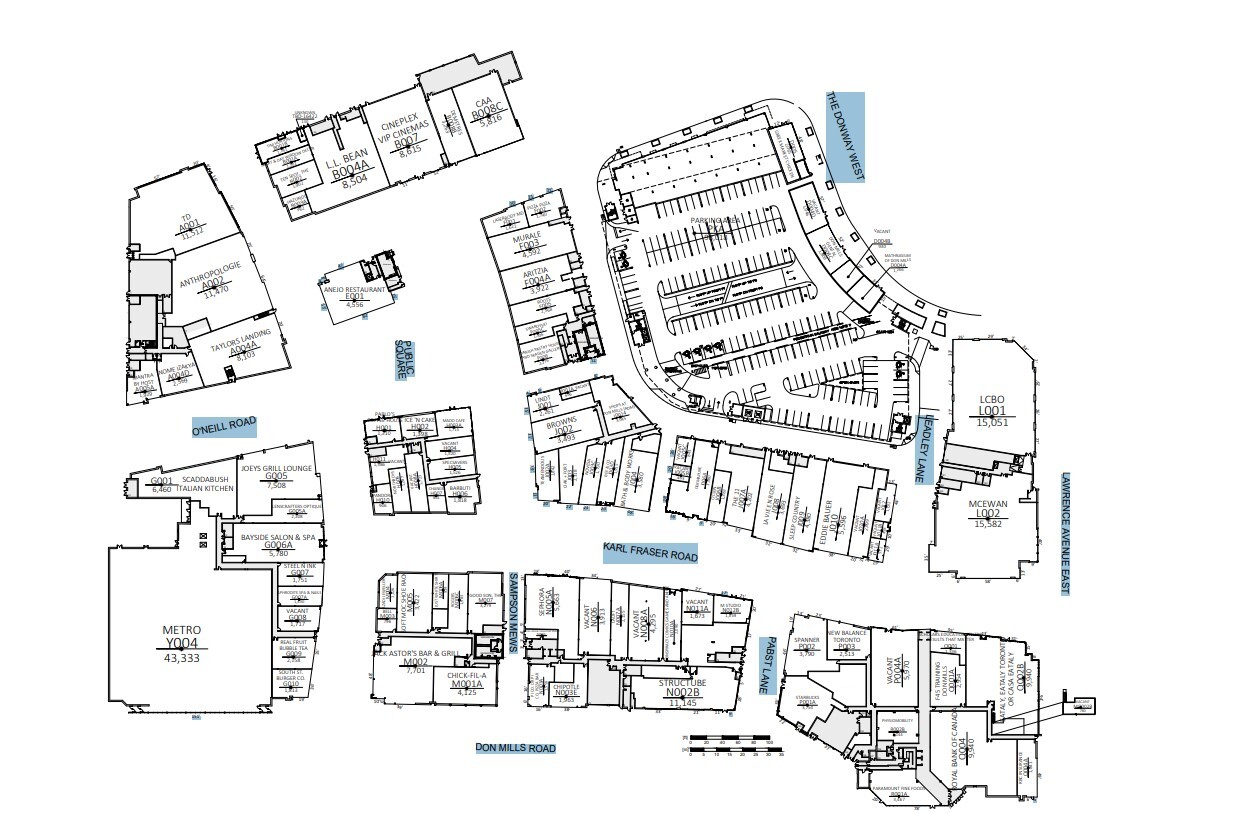 1050-1090 Don Mills Rd, Toronto, ON for lease Floor Plan- Image 1 of 1