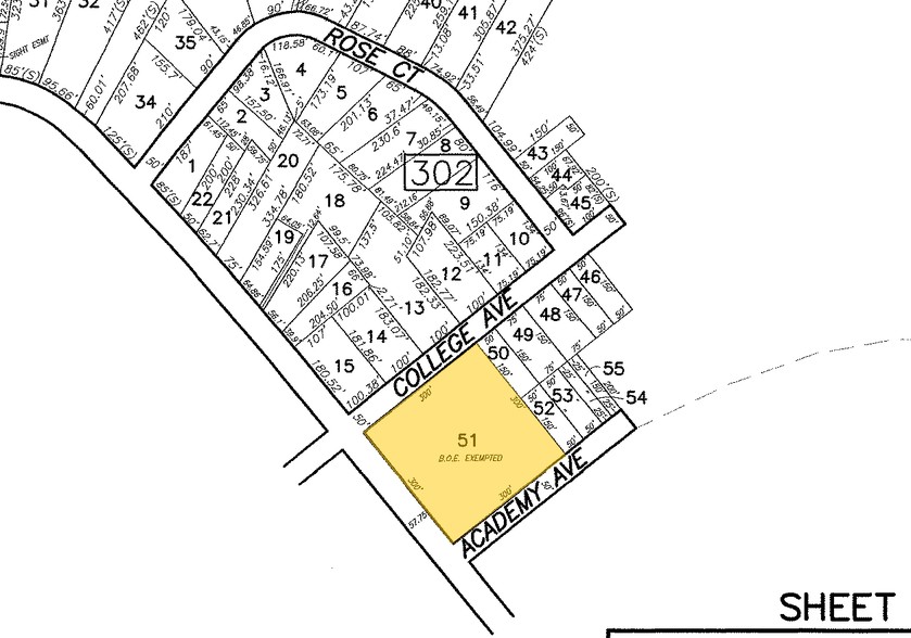 215 Broad St, Eatontown, NJ for lease - Plat Map - Image 2 of 8