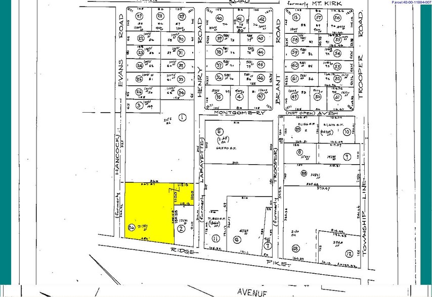 2637 Ridge Pike, Trooper, PA for lease - Plat Map - Image 2 of 2