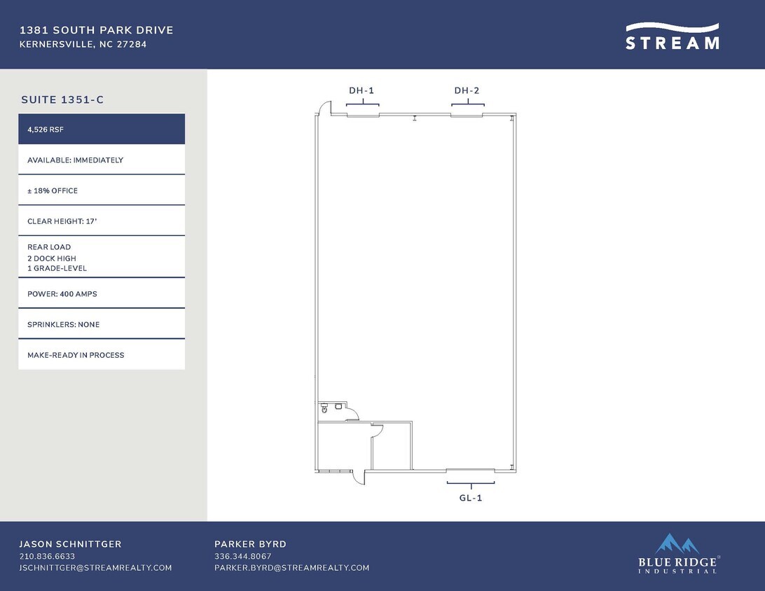 1381 S Park Dr, Kernersville, NC for lease Building Photo- Image 1 of 1