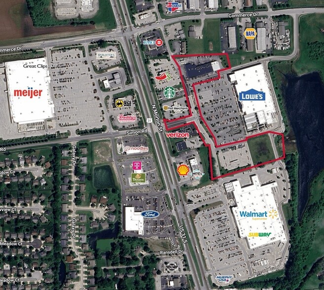 2239 N Morton St, Franklin, IN for lease - Aerial - Image 3 of 5