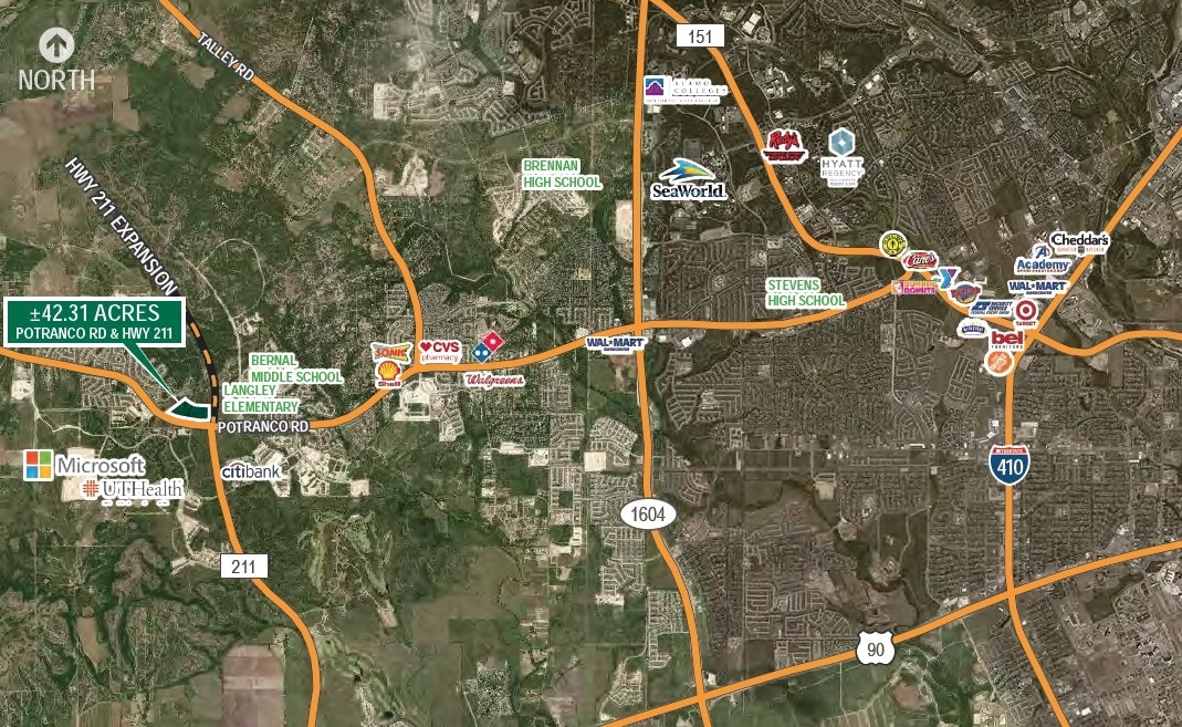 Highway 211 & Potranco Rd, San Antonio, TX, 78245 Commercial Land For