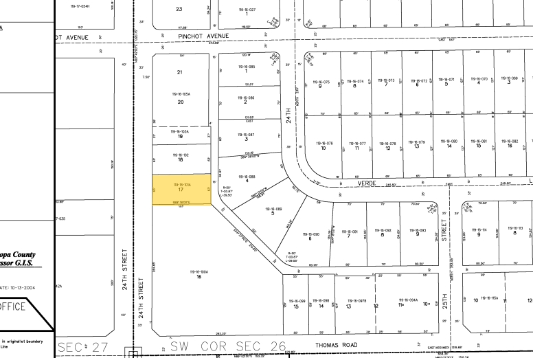 2925-2927 N 24th St, Phoenix, AZ for sale - Plat Map - Image 2 of 13