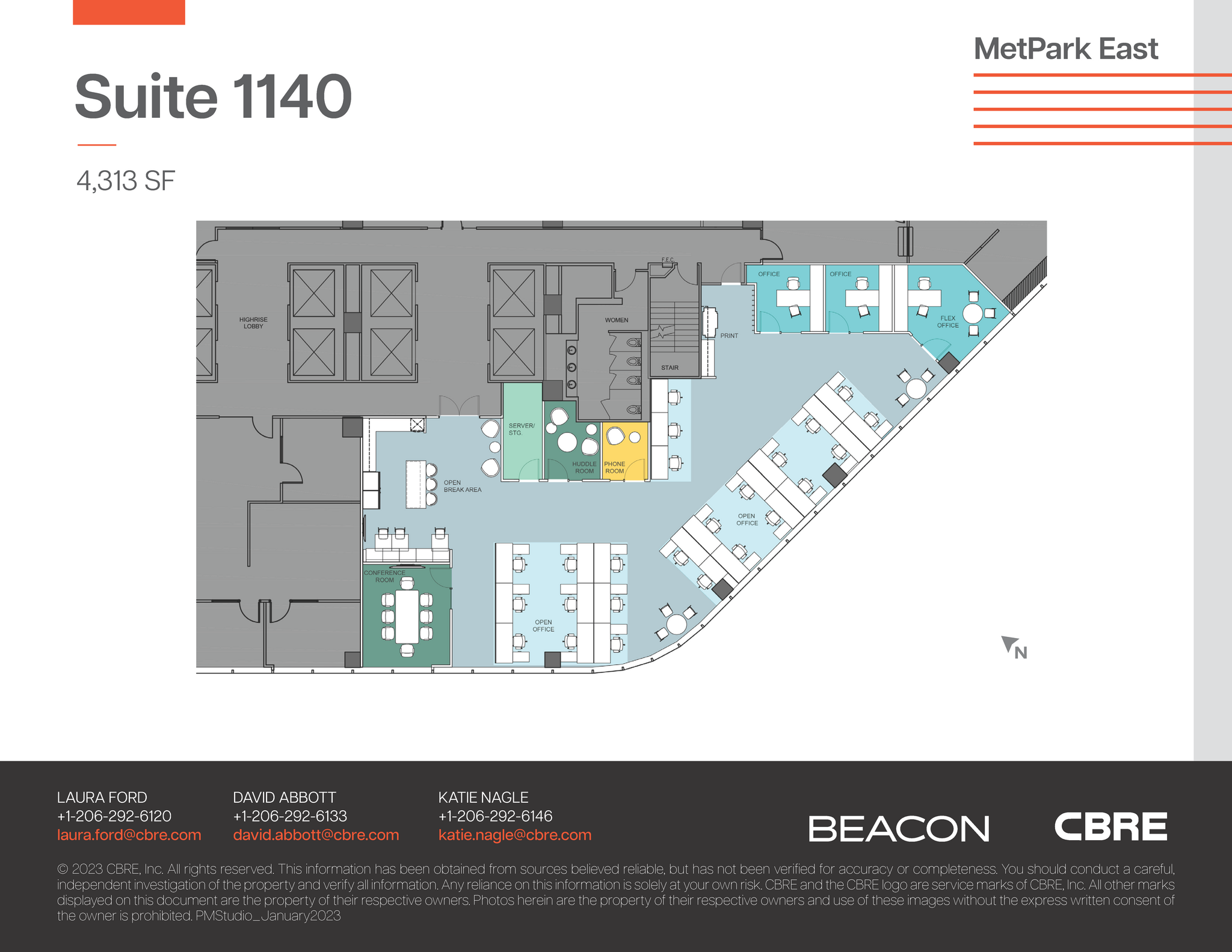 1100 Olive Way, Seattle, WA for lease Floor Plan- Image 1 of 1