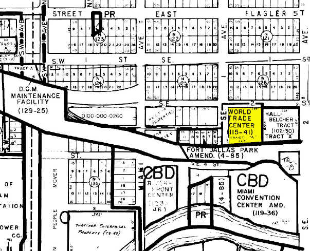 100 SE 2nd St, Miami, FL for lease - Plat Map - Image 2 of 26