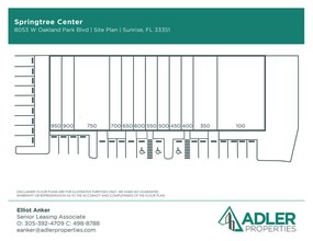 8053 W Oakland Park Blvd, Sunrise, FL for lease Floor Plan- Image 1 of 1