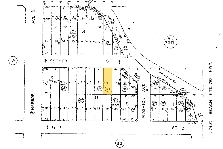 1320 W Esther St, Long Beach, CA for lease - Plat Map - Image 2 of 6