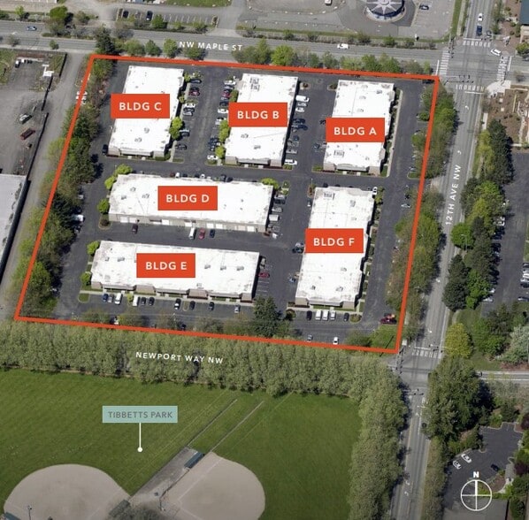 1045-1145 12th Ave, Issaquah, WA for lease - Aerial - Image 2 of 3