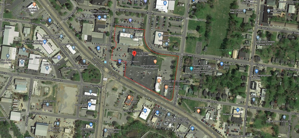115-123 SE Broad St, Murfreesboro, TN for lease - Building Photo - Image 1 of 6