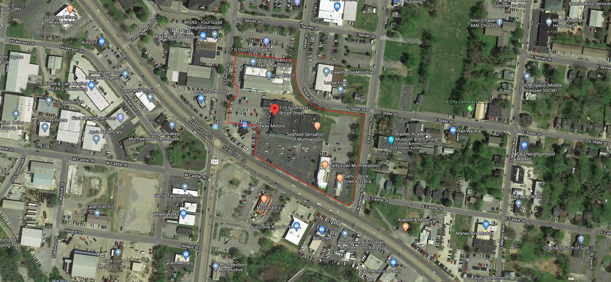 115-123 SE Broad St, Murfreesboro, TN for lease Building Photo- Image 1 of 7