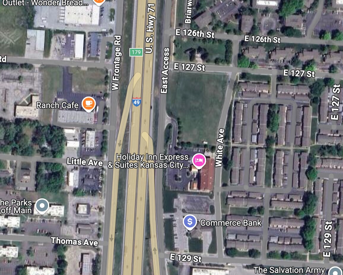 12701 Frontage Road, Grandview, MO for sale Aerial- Image 1 of 3