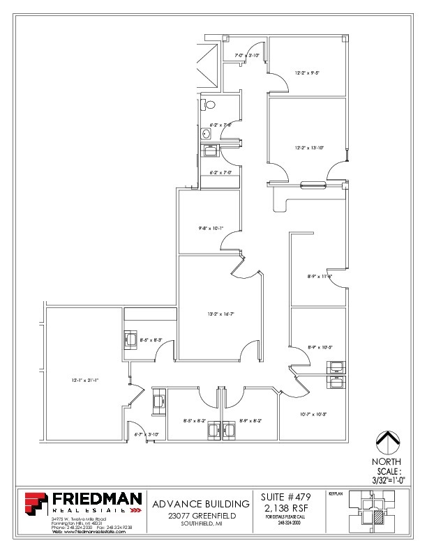 23077 Greenfield Rd, Southfield, MI for lease Floor Plan- Image 1 of 1