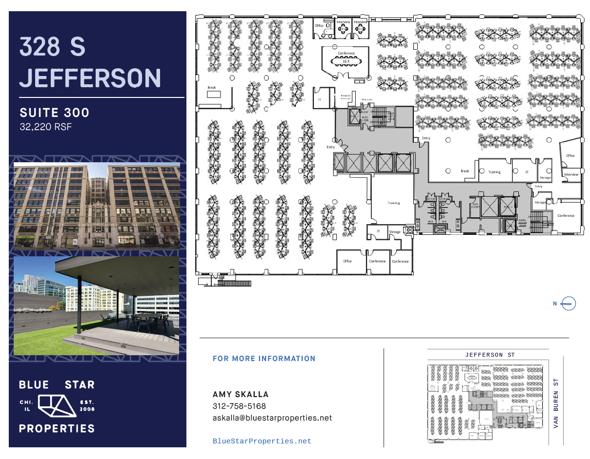 328 S Jefferson St, Chicago, IL for lease Floor Plan- Image 1 of 6