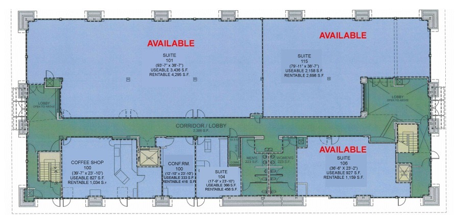 500 S Palm Canyon Dr, Palm Springs, CA for lease Floor Plan- Image 1 of 9