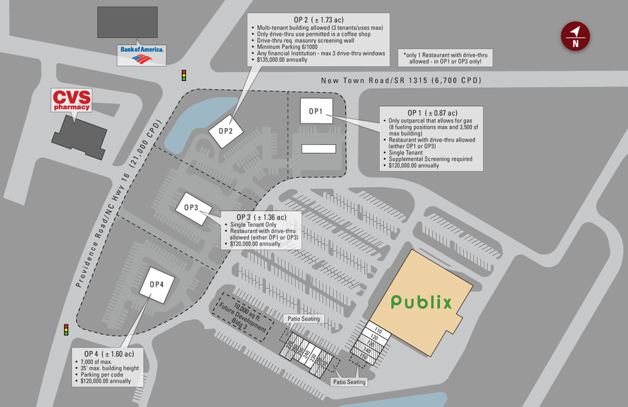 1614 S Providence Rd, Waxhaw, NC for lease - Site Plan - Image 2 of 4