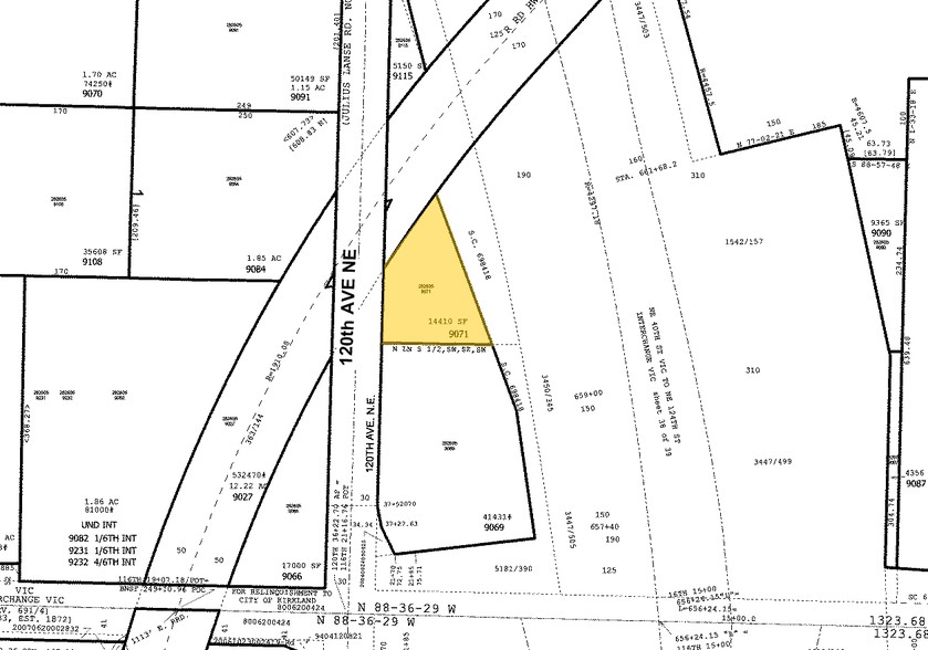 0 120th Ave NE, Kirkland, WA for sale - Plat Map - Image 2 of 2