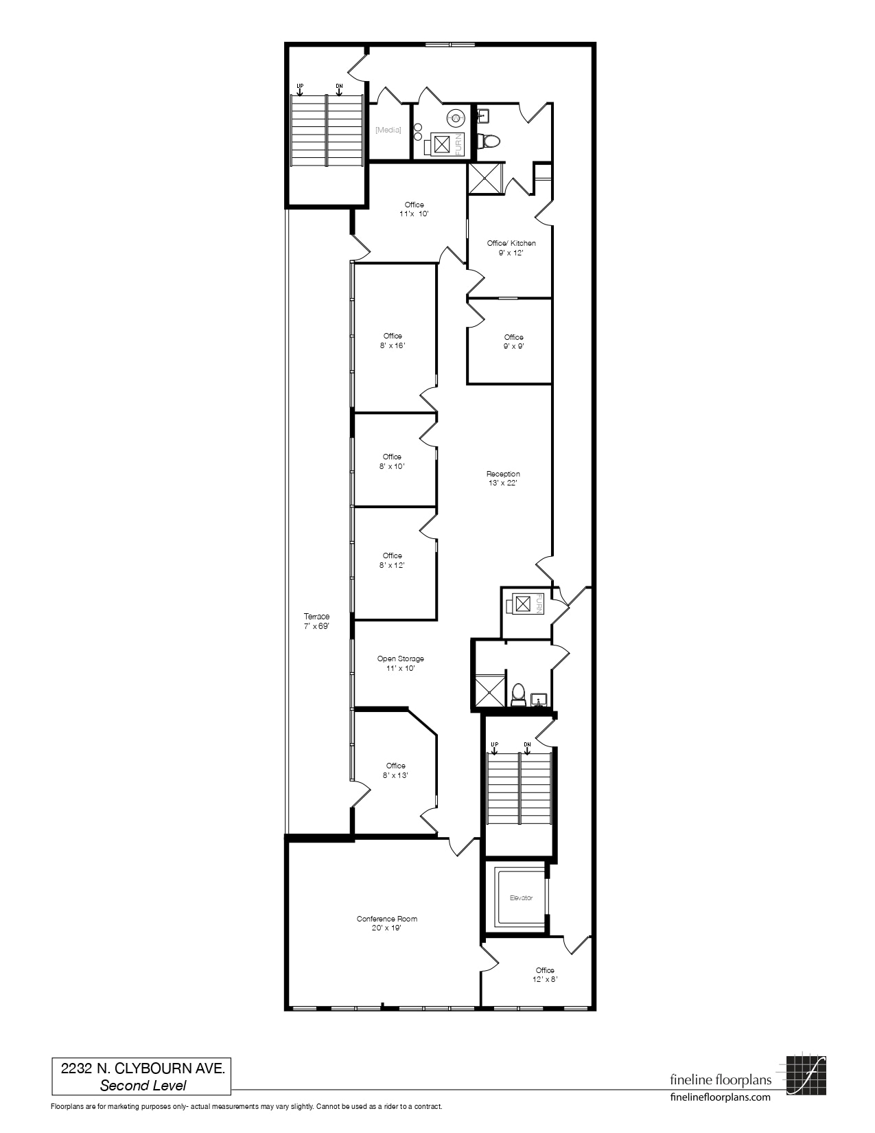 2232 N Clybourn Ave, Chicago, IL for lease Floor Plan- Image 1 of 4