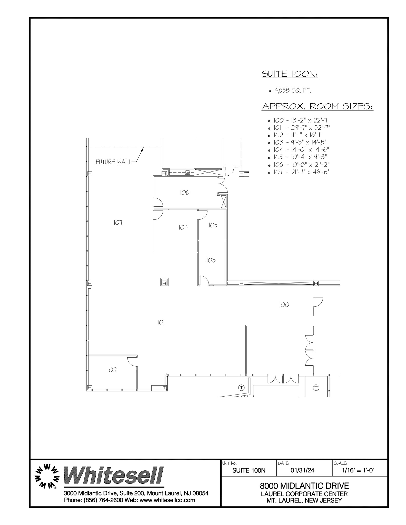 8000 Midlantic Dr, Mount Laurel, NJ for lease Site Plan- Image 1 of 1