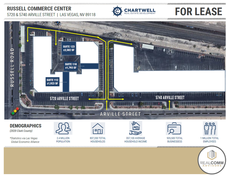 5720 Arville St, Las Vegas, NV for lease - Site Plan - Image 3 of 5