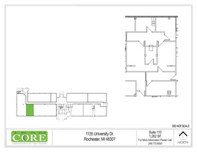 1135 W University Dr, Rochester Hills, MI for lease Floor Plan- Image 1 of 1