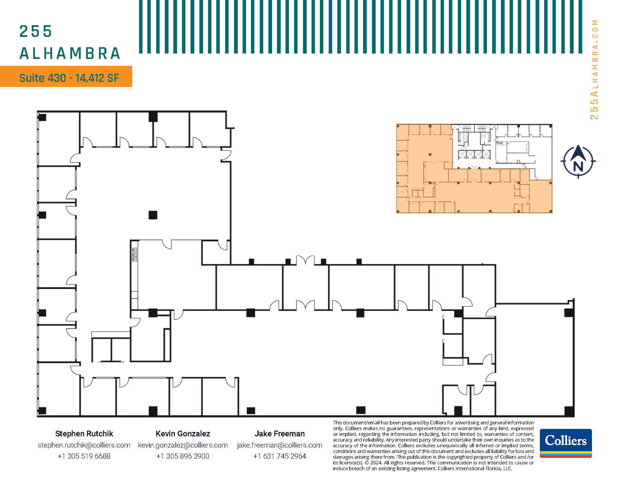 255 Alhambra Cir, Coral Gables, FL for lease Floor Plan- Image 1 of 1