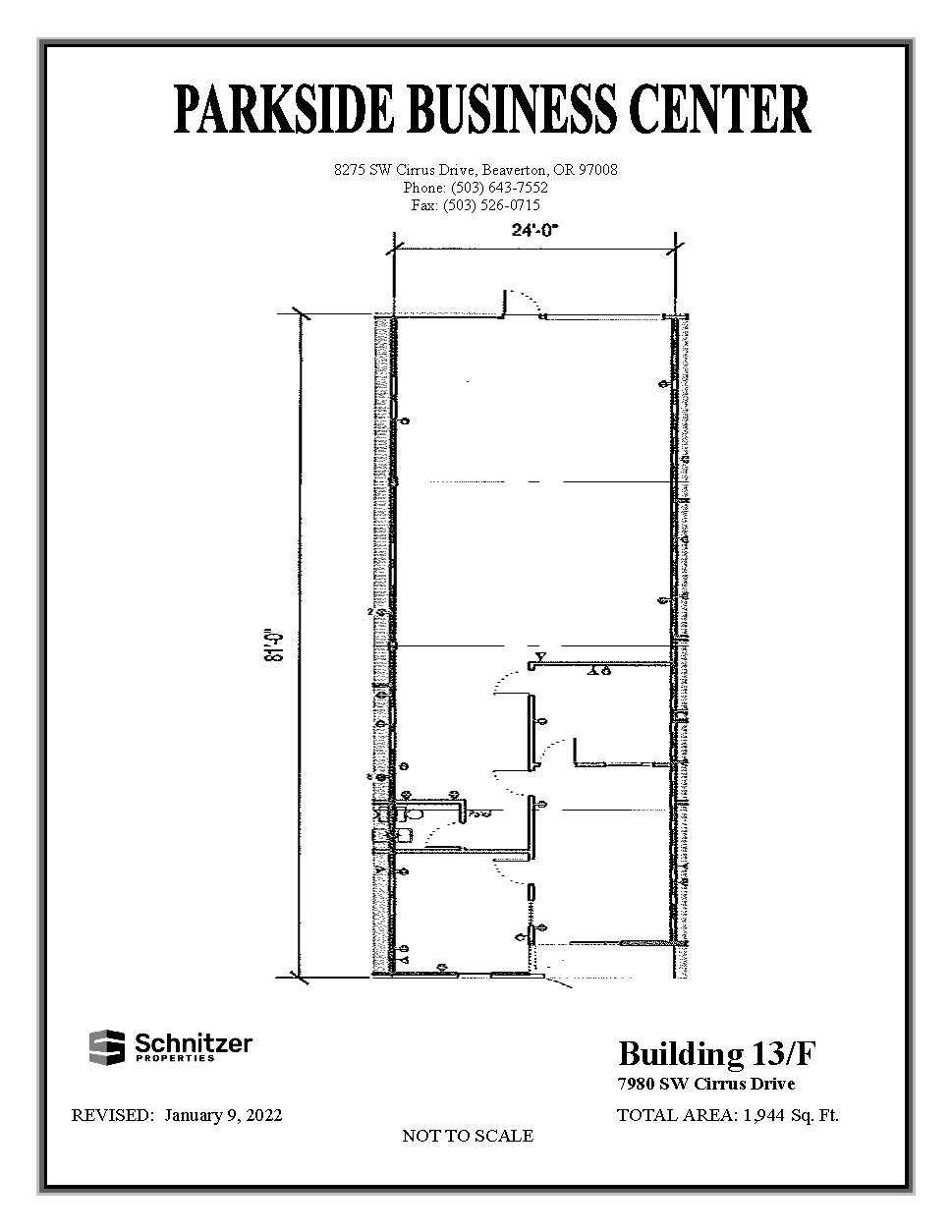 8362-8380 SW Nimbus Ave, Beaverton, OR for lease Floor Plan- Image 1 of 1