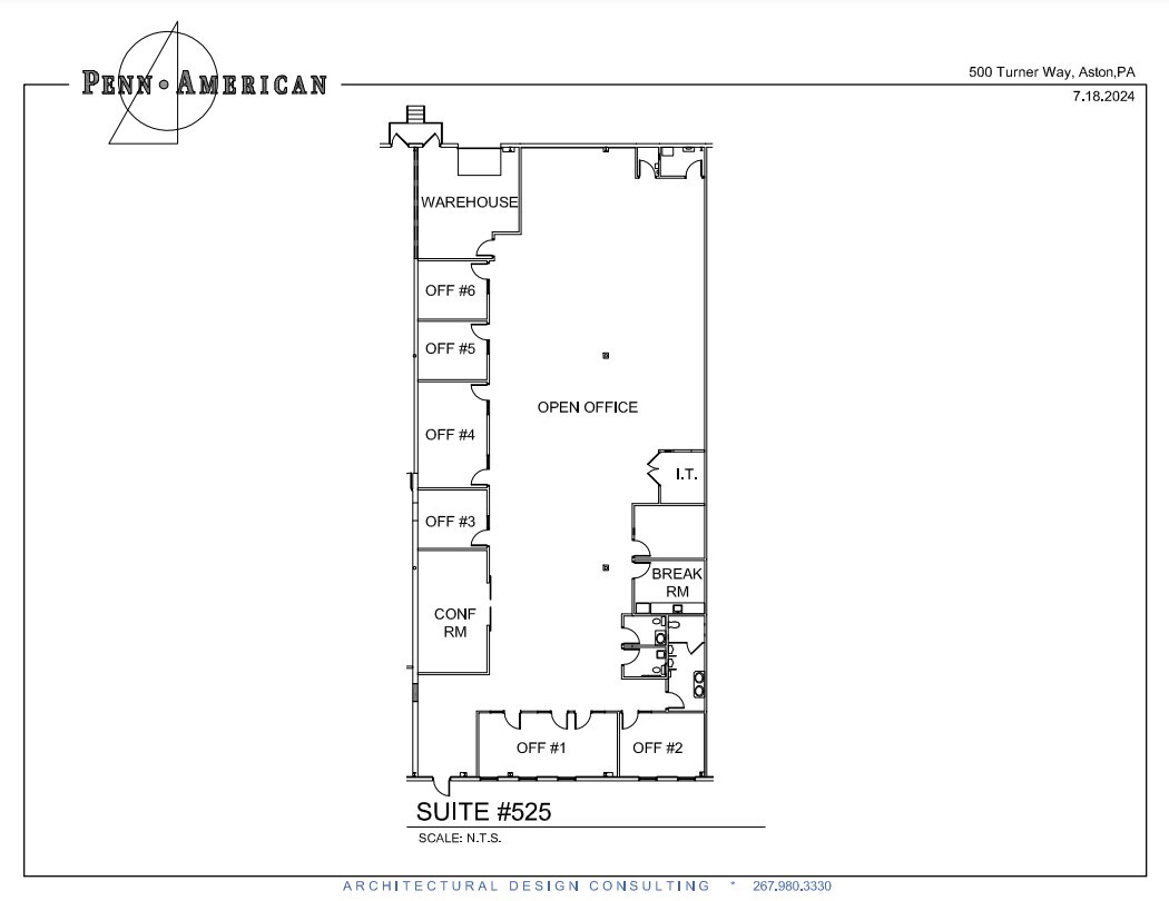 500 Turner Industrial Way, Aston, PA for lease Floor Plan- Image 1 of 1