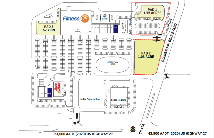 1714 US Highway 27, Clermont, FL for lease - Site Plan - Image 2 of 3