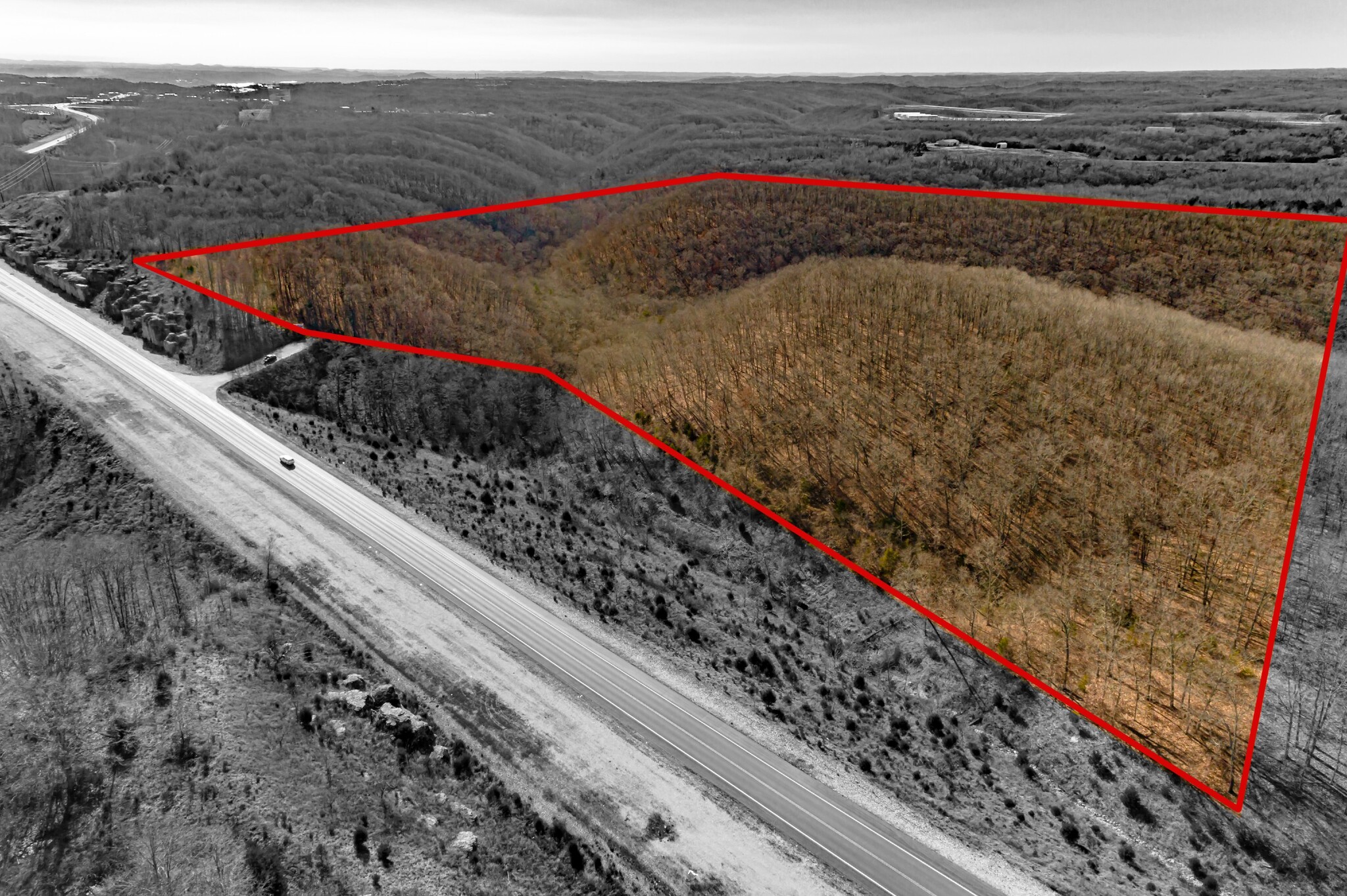 Highway 13, Branson West, MO for sale Aerial- Image 1 of 7