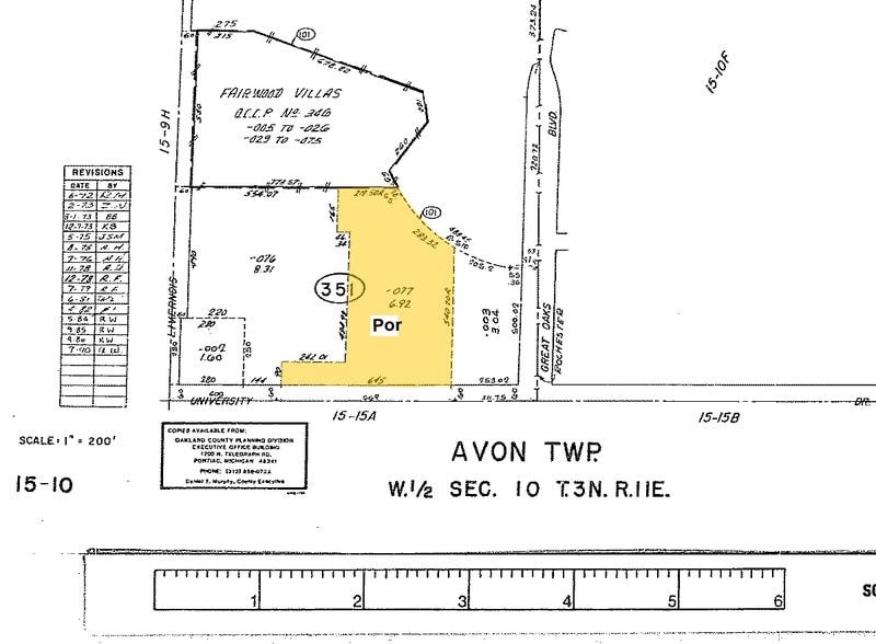 1170-1254 Walton Blvd, Rochester Hills, MI for sale - Plat Map - Image 2 of 25