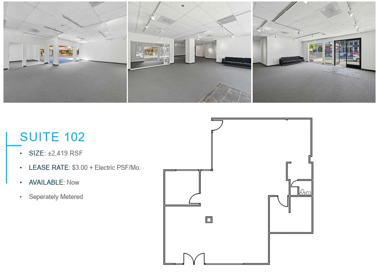 7946 Ivanhoe Ave, La Jolla, CA for lease Floor Plan- Image 1 of 1